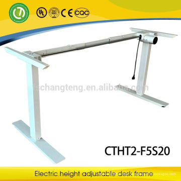 Estrutura de mesa de metal com altura elétrica ajustável com mesa elevatória, motor único de 2 colunas